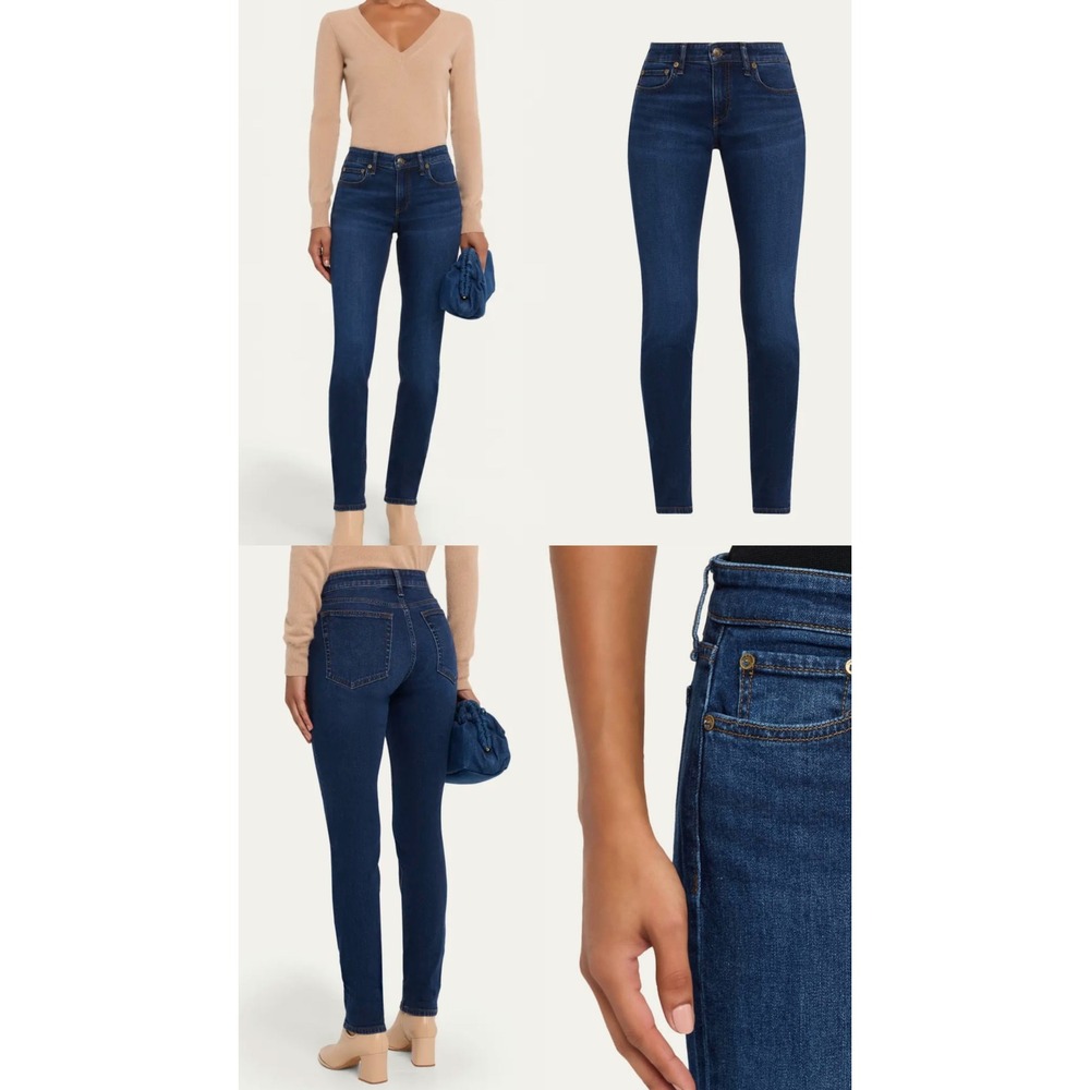 Rag & Bone Dre Low-Rise Slim Boyfriend Jeans Mission Wash Blue 27 WDD20S2643C7MC